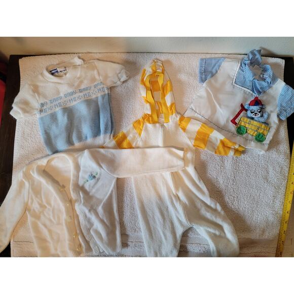 Lot of 12 Baby/Toddler Vintage Clothing, Wool Zip Up Sleep Sack, Sailor Outfit - Picture 13 of 16